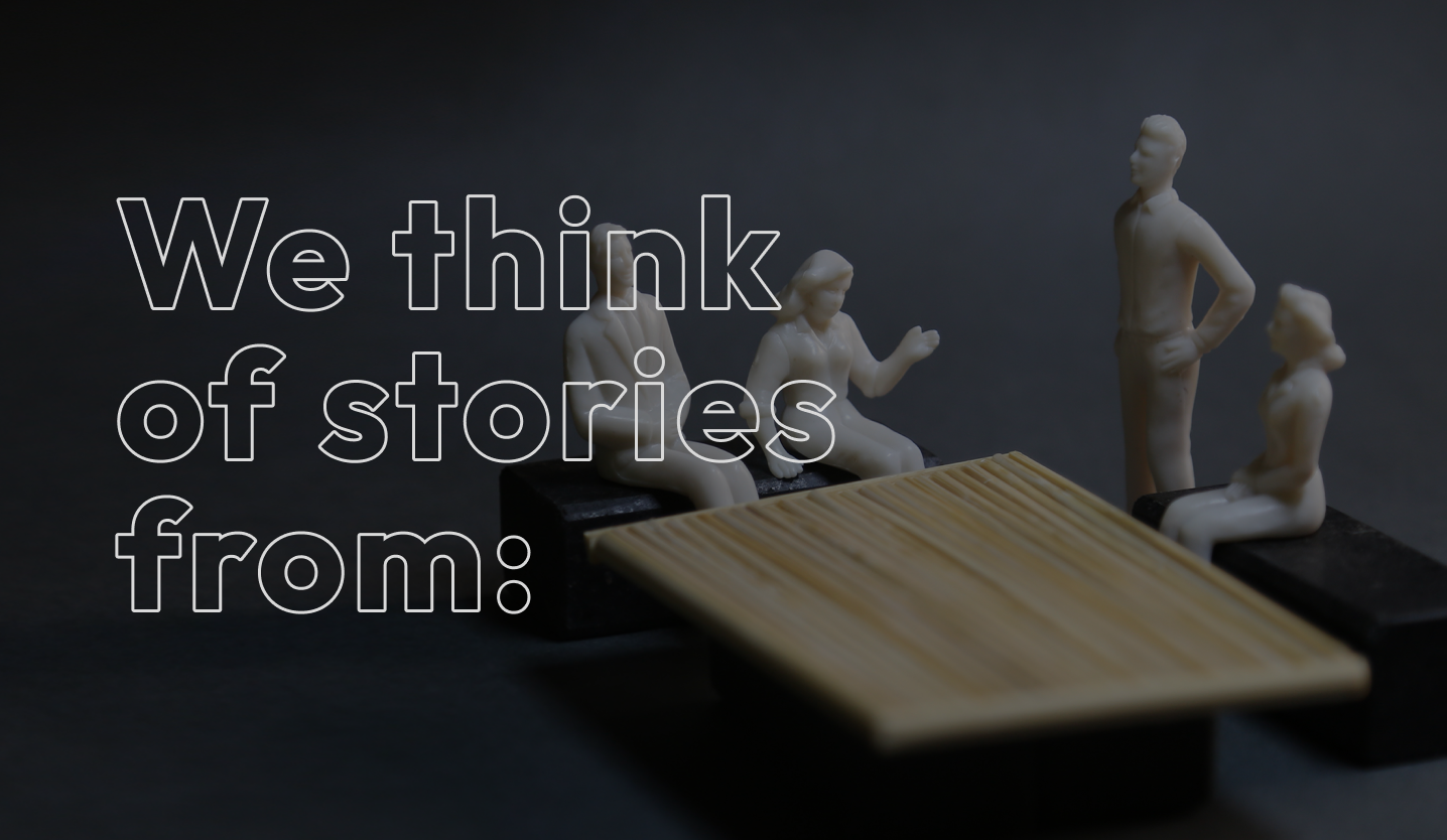 We think of stories from — slide 1