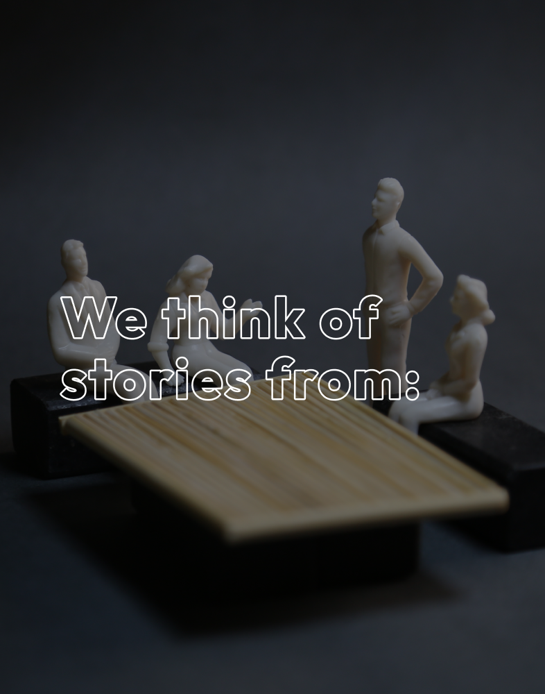 We think of stories from — slide 1 (mobile)